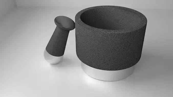 Stone Ceramic Mortar and Pestle 6 