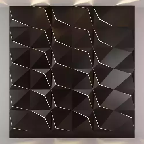 3d panel 04 Low-poly 3D model
