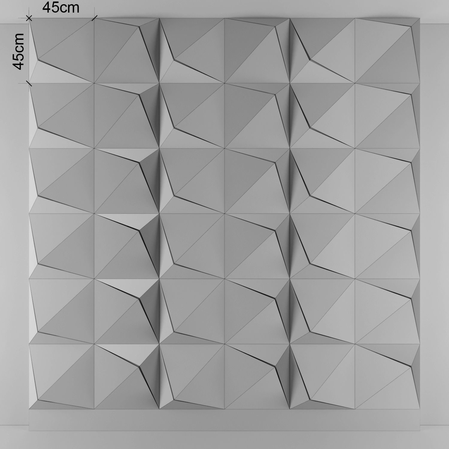 3d panel 04 Low-poly 3D model_2