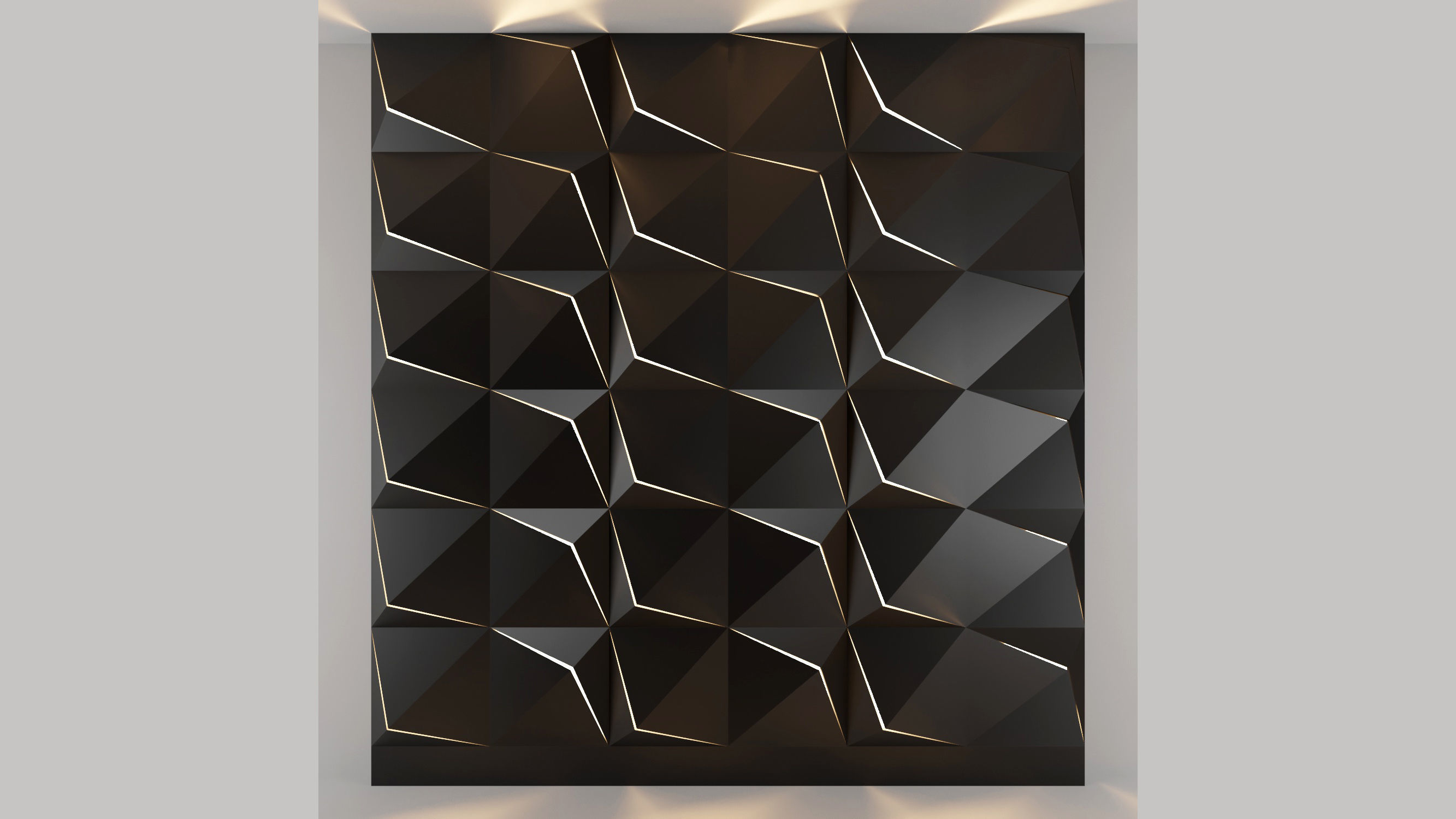 3d panel 04 Low-poly 3D model_5