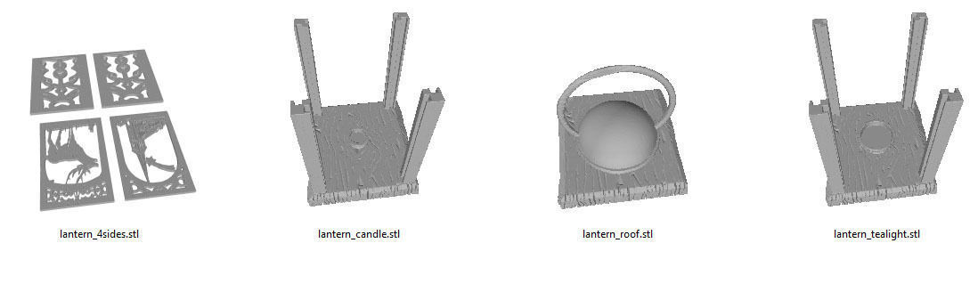 Xmas - Lantern Deco item 3D print model_1