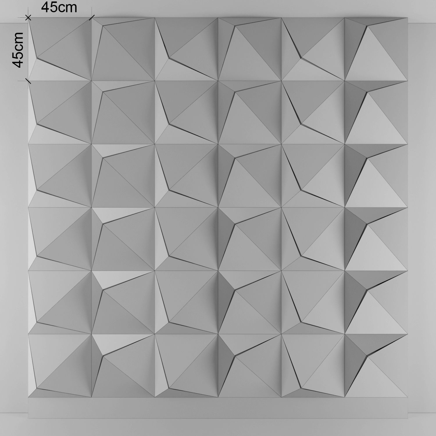3d panel 05 Low-poly 3D model_4