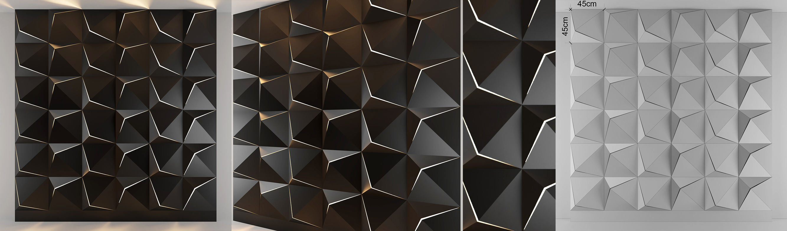 3d panel 05 Low-poly 3D model_1