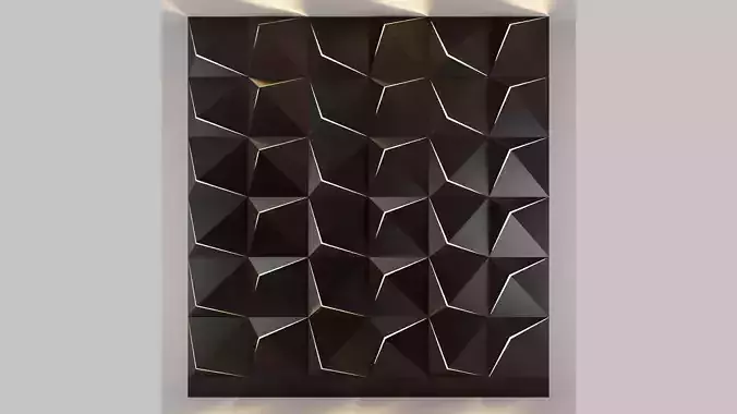 3d panel 05 Low-poly 3D model