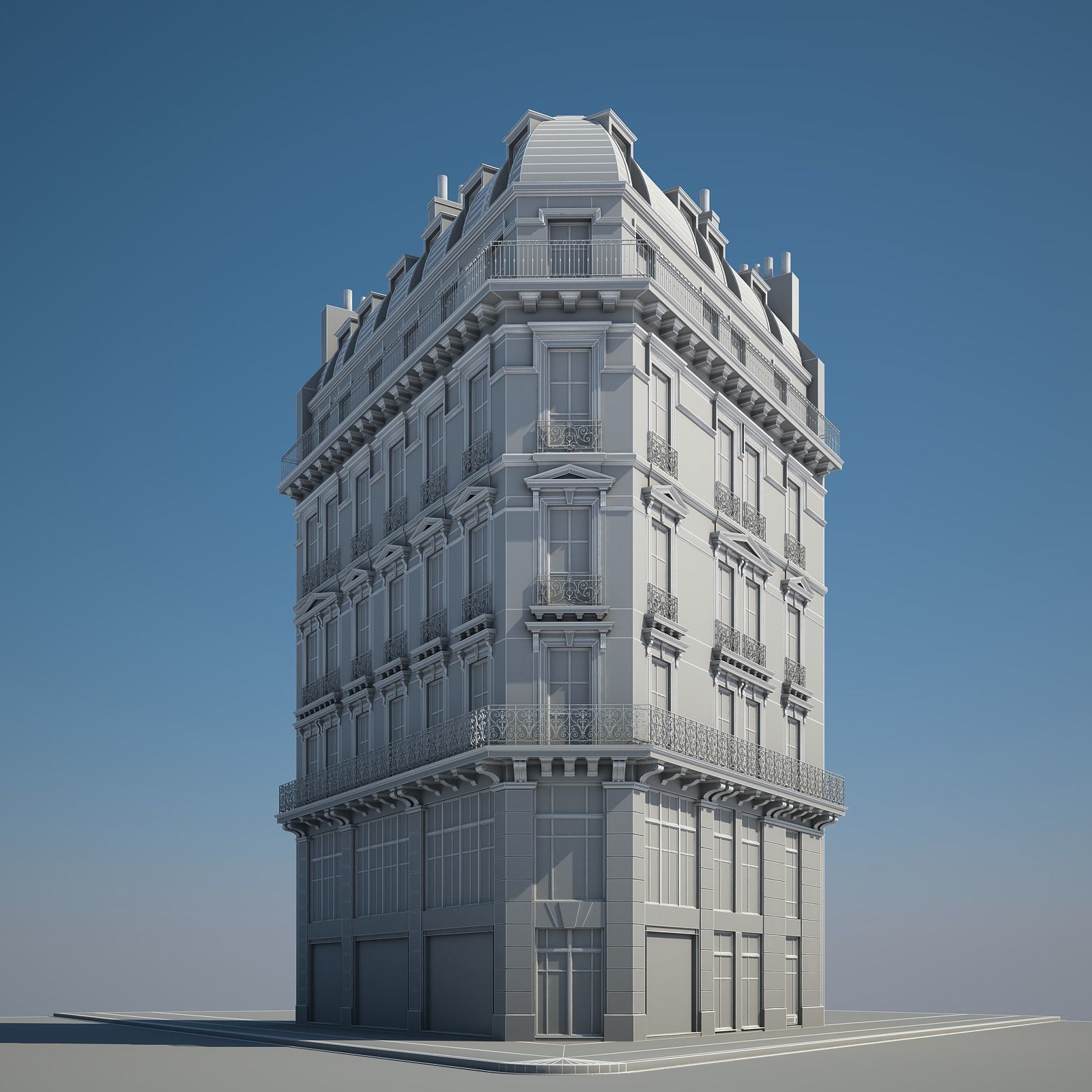 Old Building XI 3D model_12