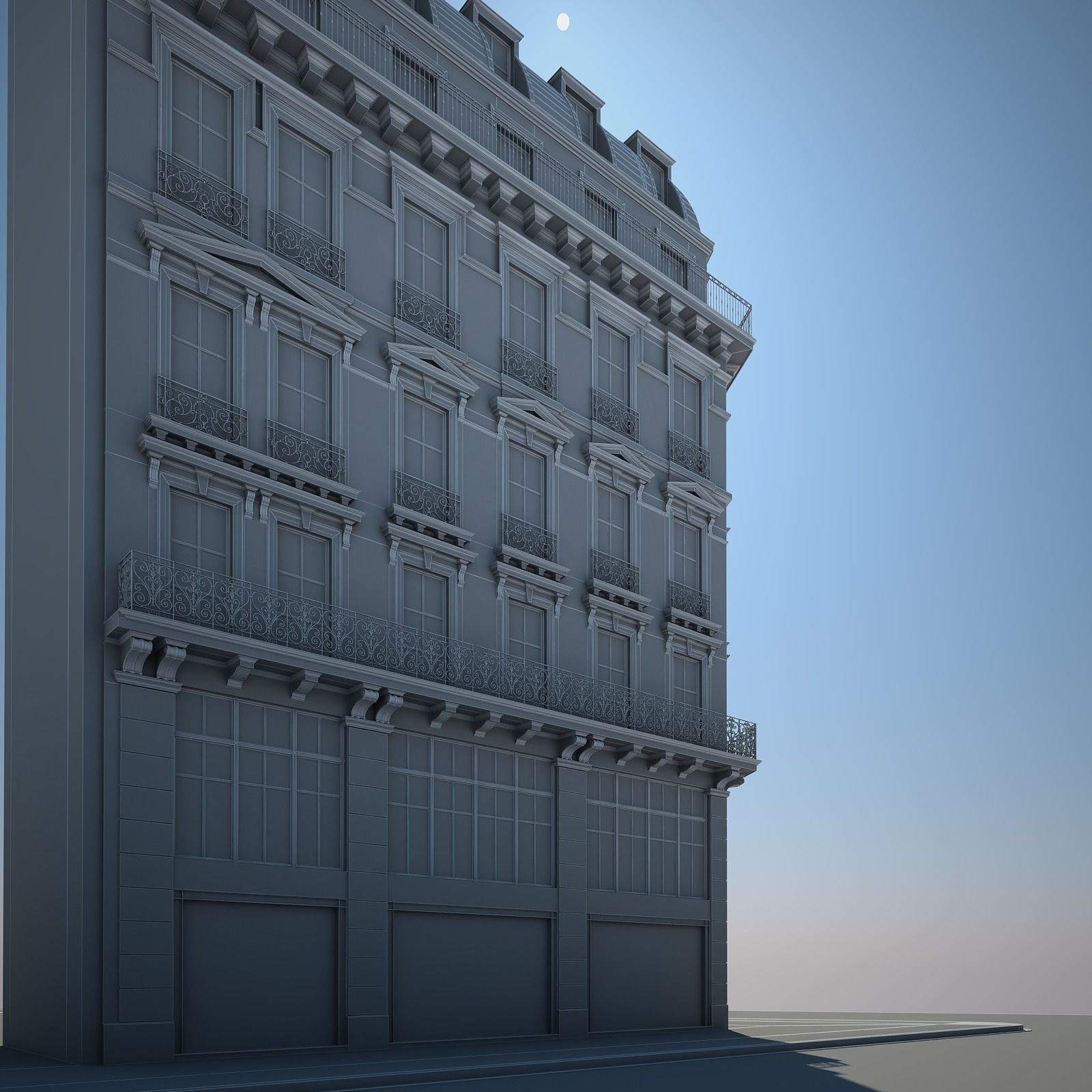 Old Building XI 3D model_14