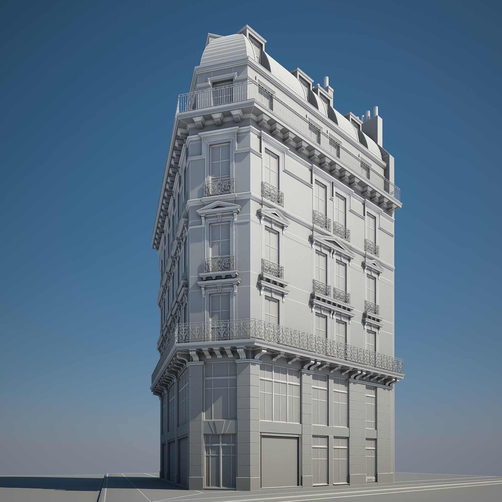 Old Building XI 3D model_13