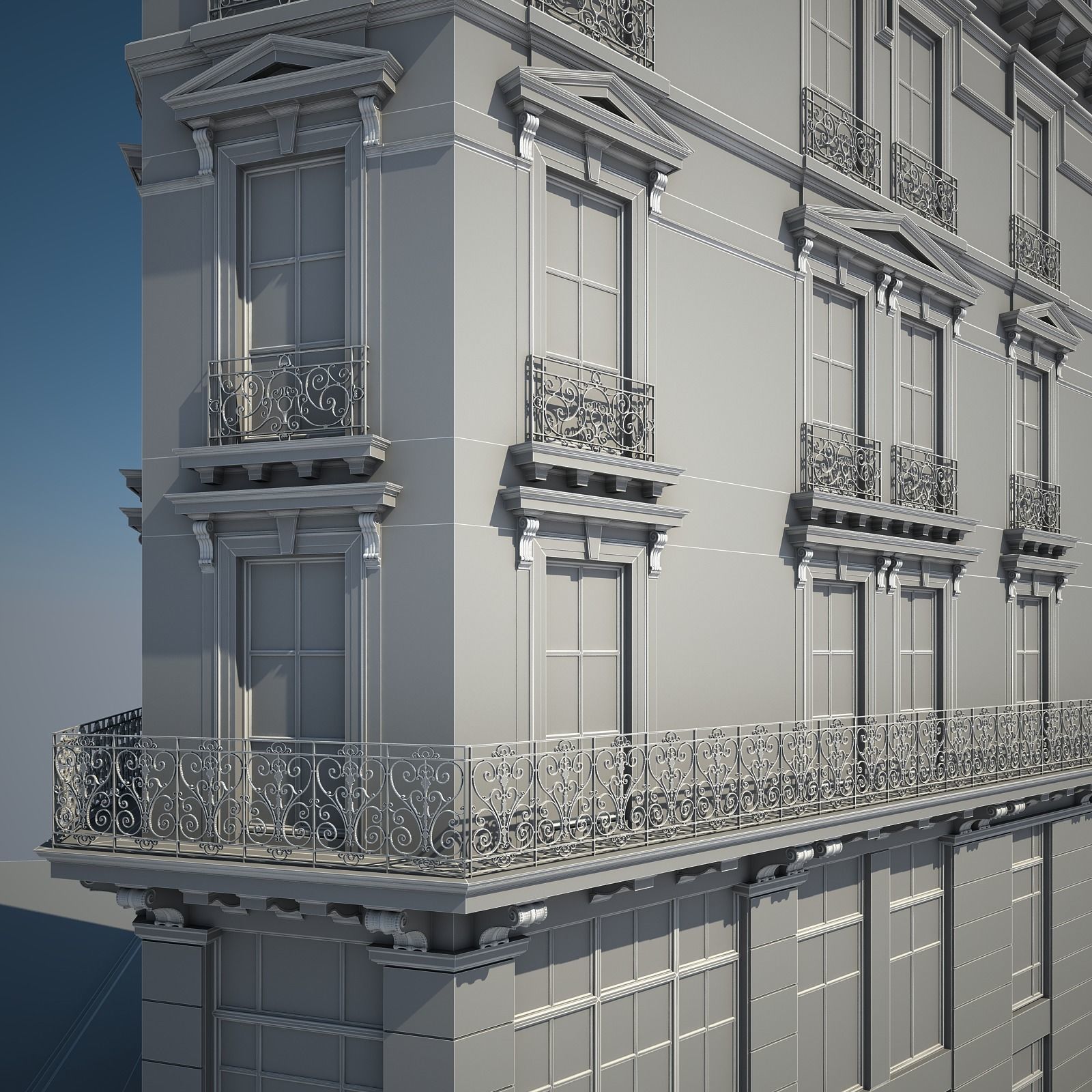 Old Building XI 3D model_20