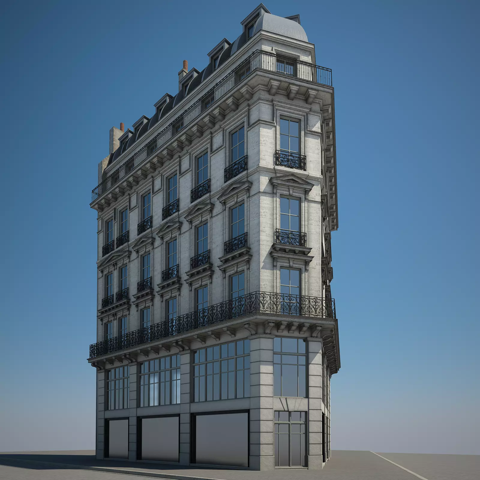 Old Building XI 3D model_0