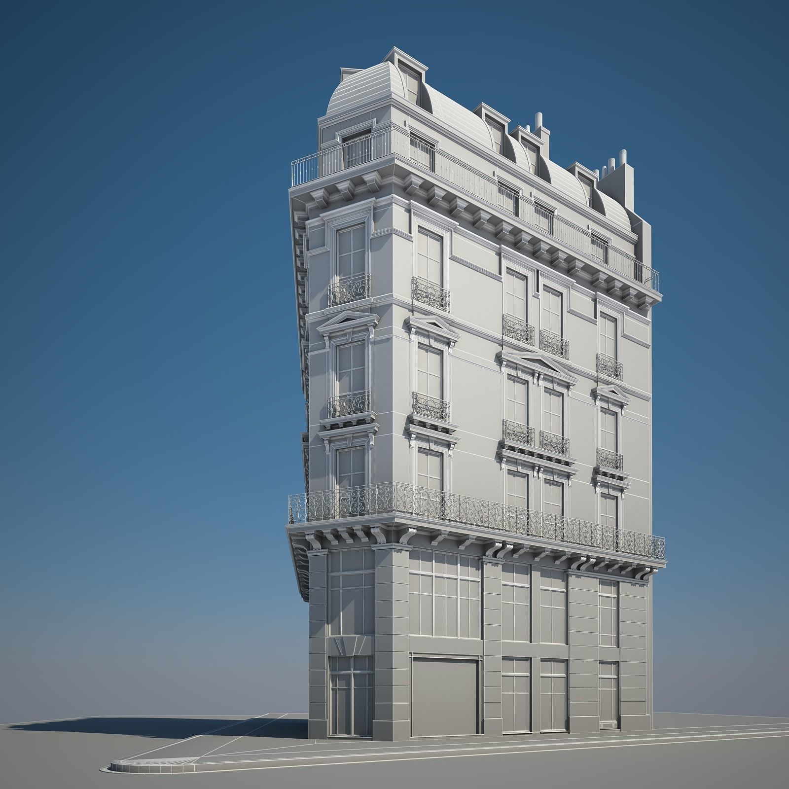 Old Building XI 3D model_11