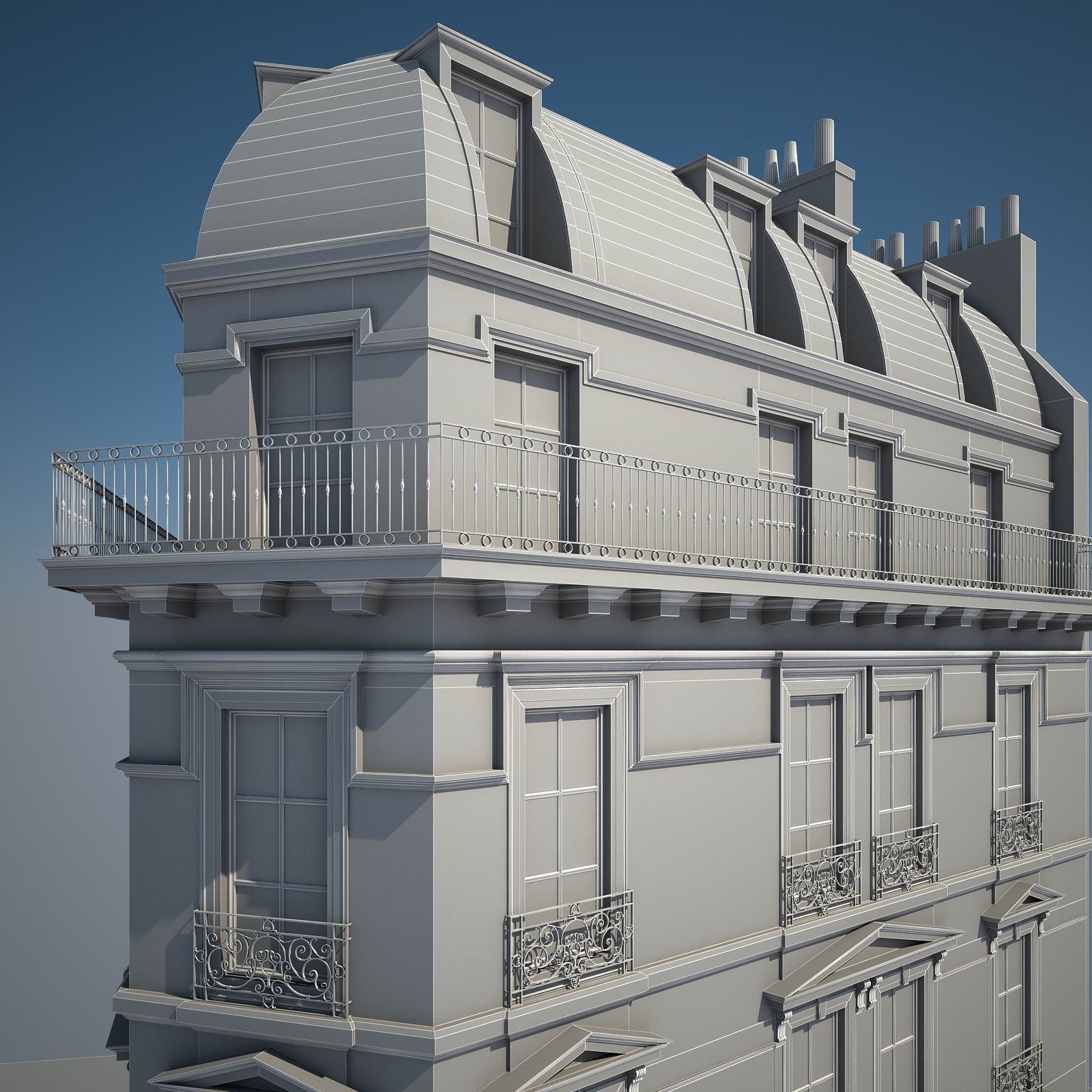 Old Building XI 3D model_19