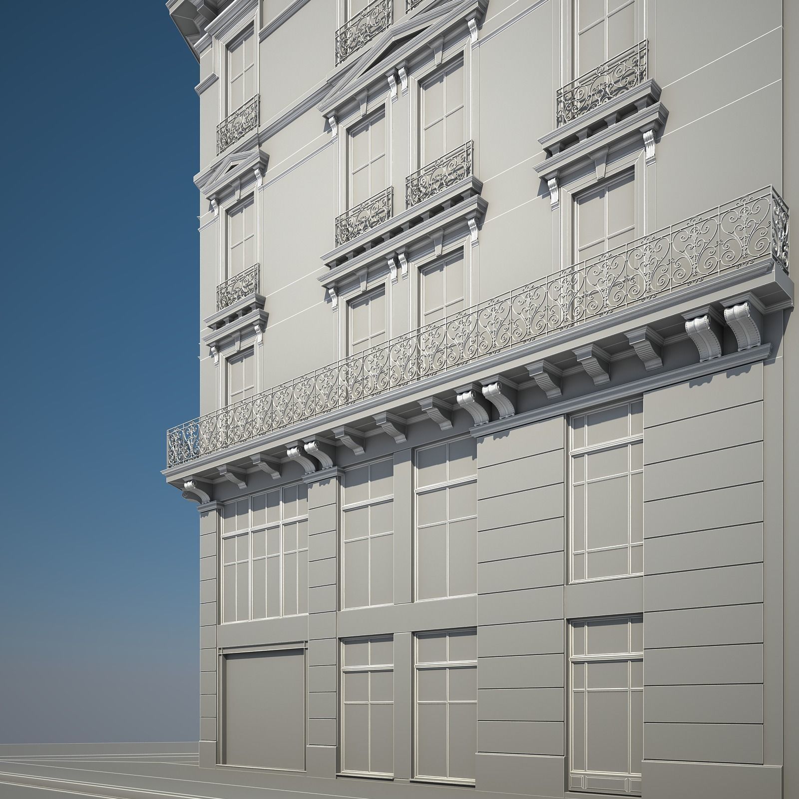 Old Building XI 3D model_17