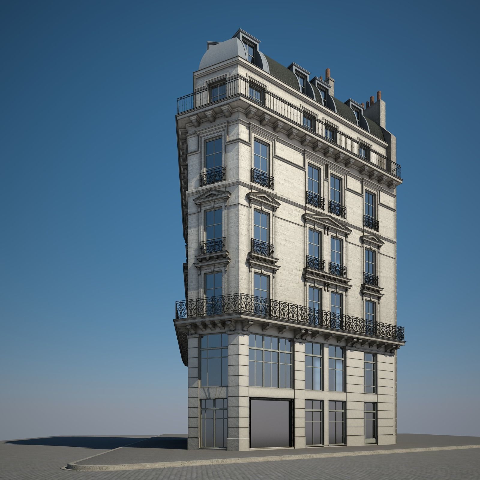 Old Building XI 3D model_1