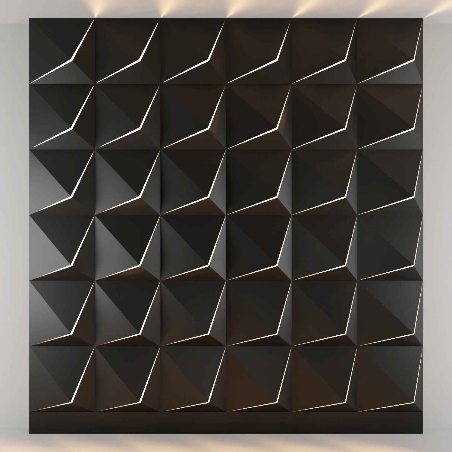 3d panel 06 Low-poly 3D model_1