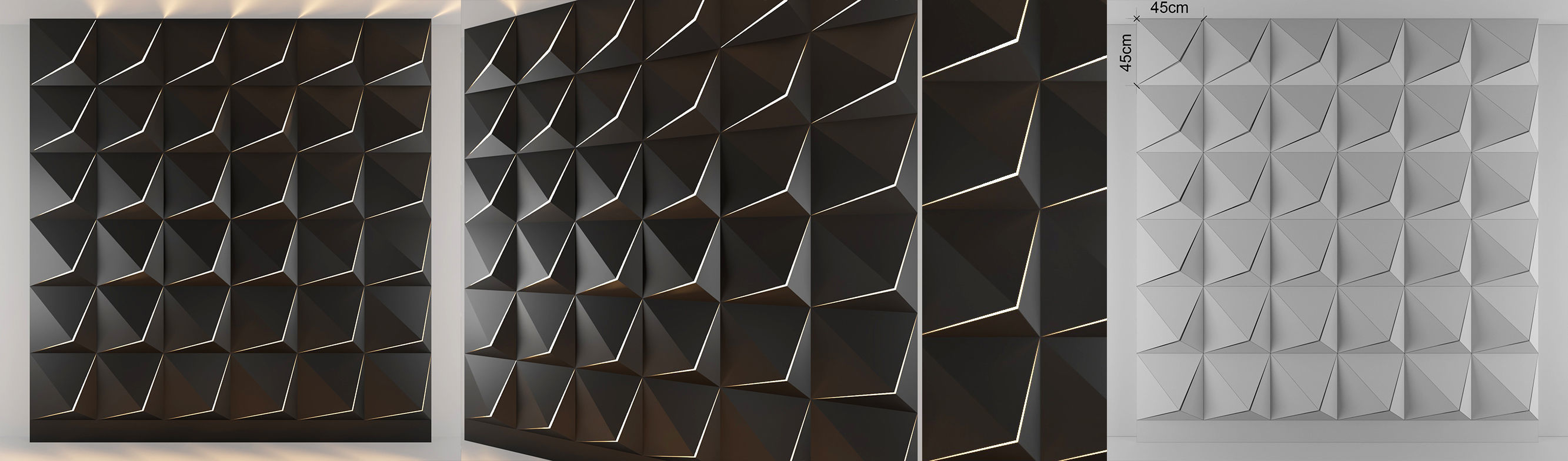 3d panel 06 Low-poly 3D model_5