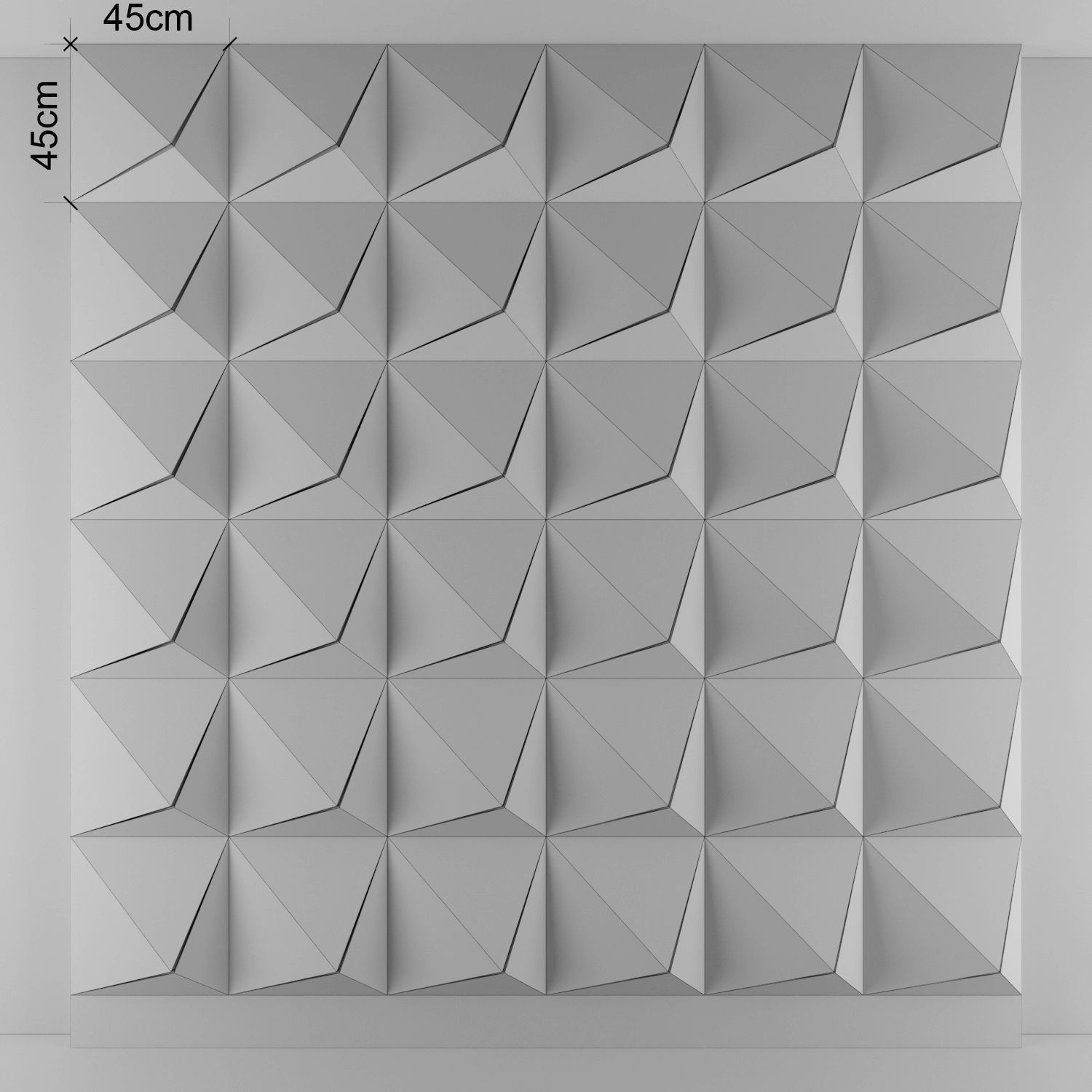 3d panel 06 Low-poly 3D model_3