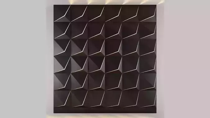 3d panel 06 Low-poly 3D model