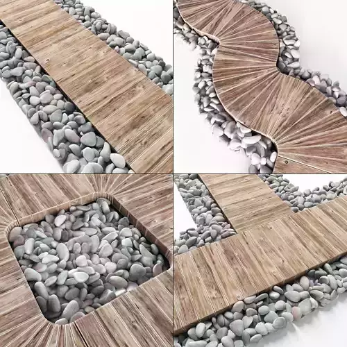 Board  road pebble  collection n1 3D model