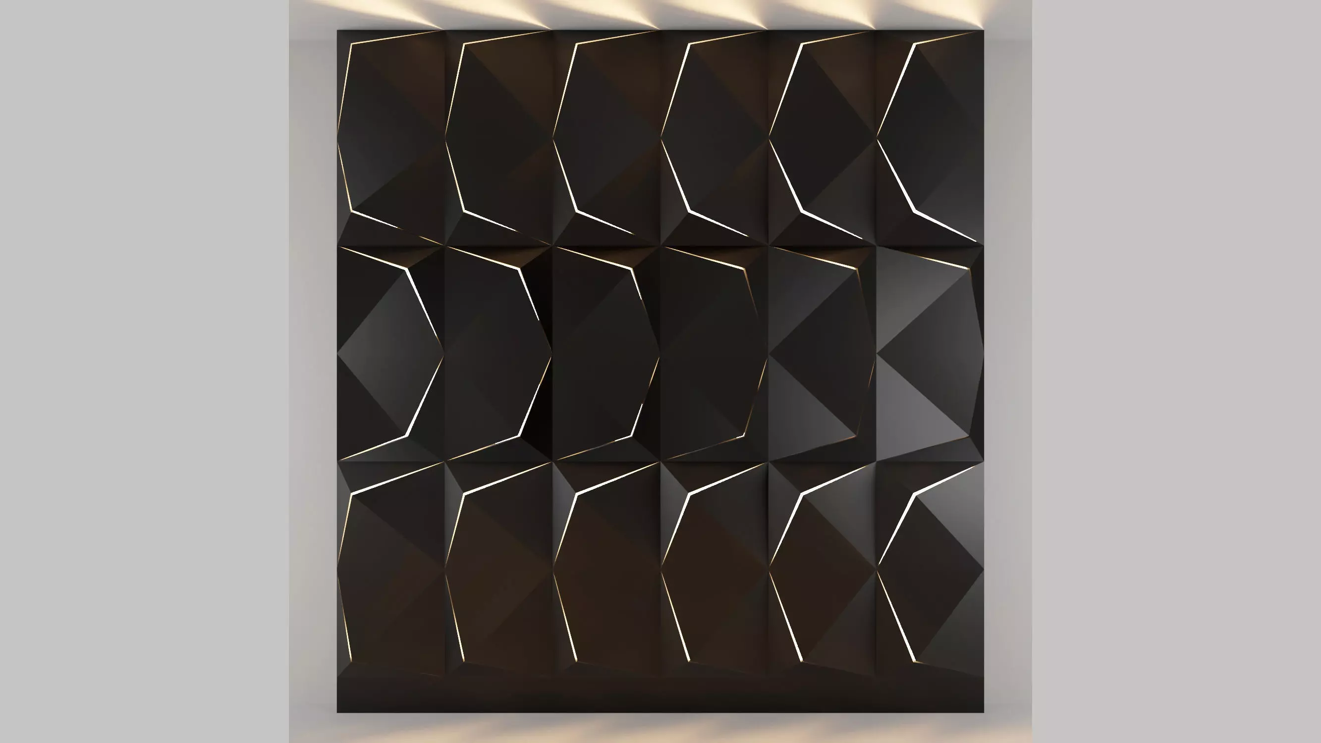 3d panel 07 Low-poly 3D model_0