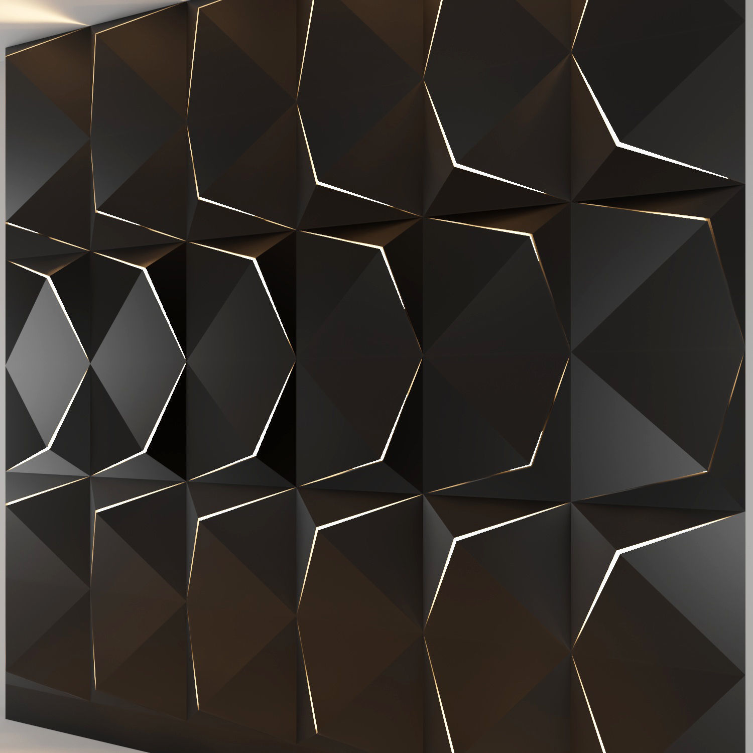 3d panel 07 Low-poly 3D model_3