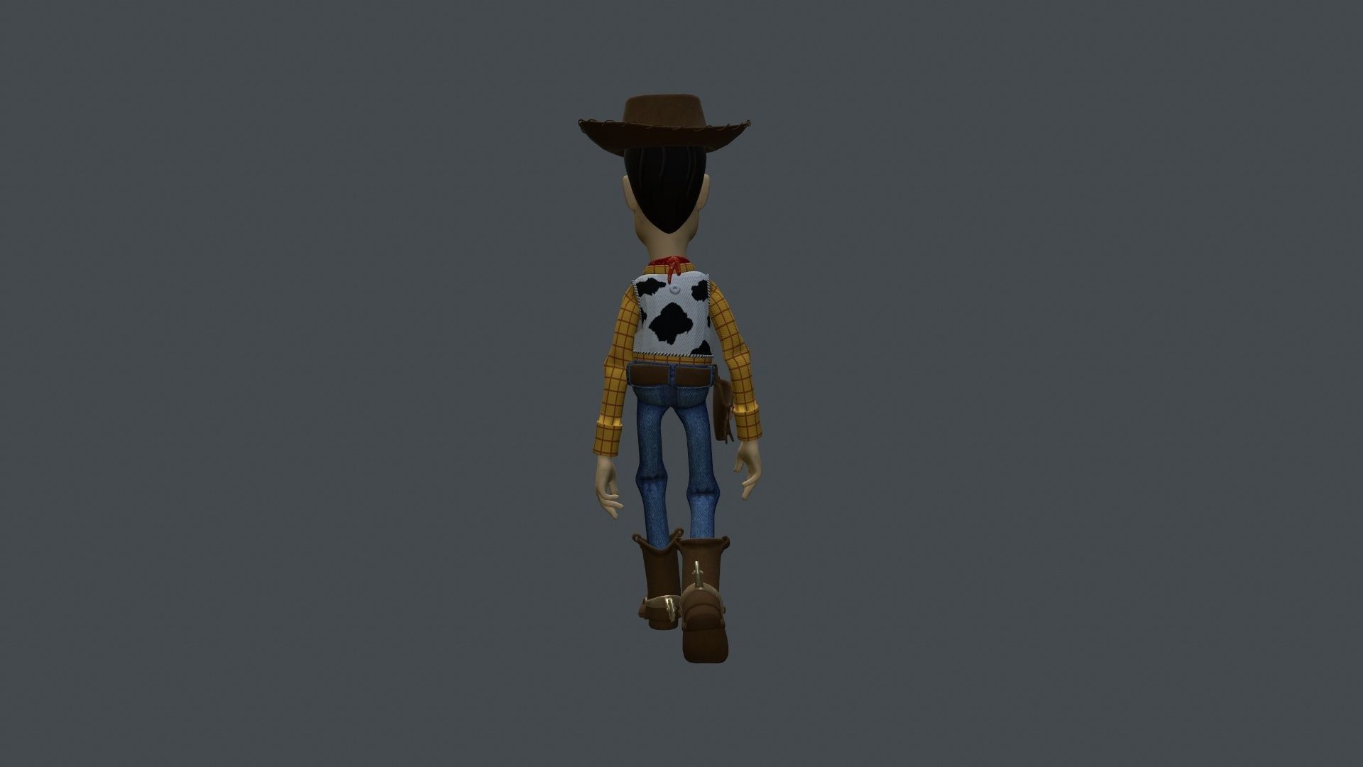 WUDY-005 Walking Animation Low-poly 3D model_3