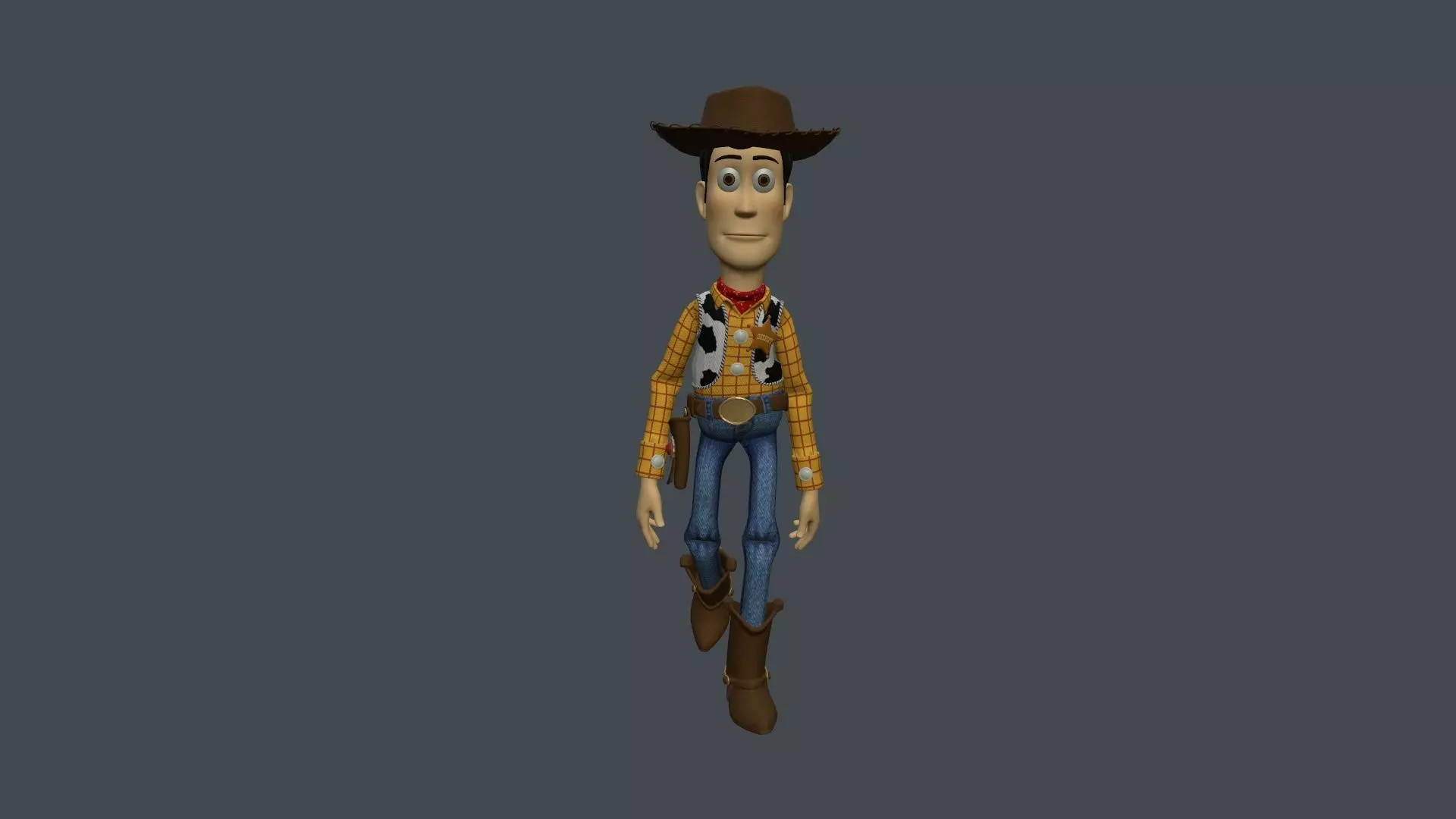 WUDY-005 Walking Animation Low-poly 3D model_0