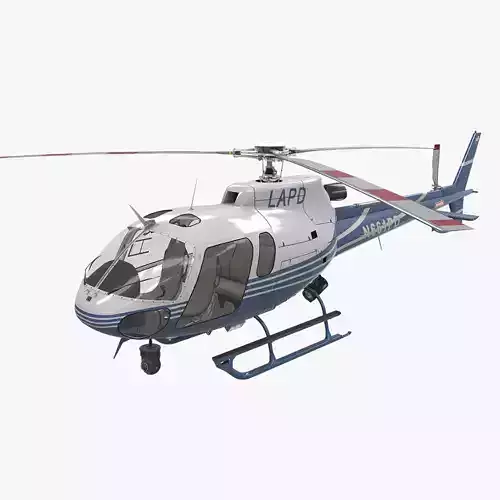 AS-350 LAPD 2 Low-poly 3D model
