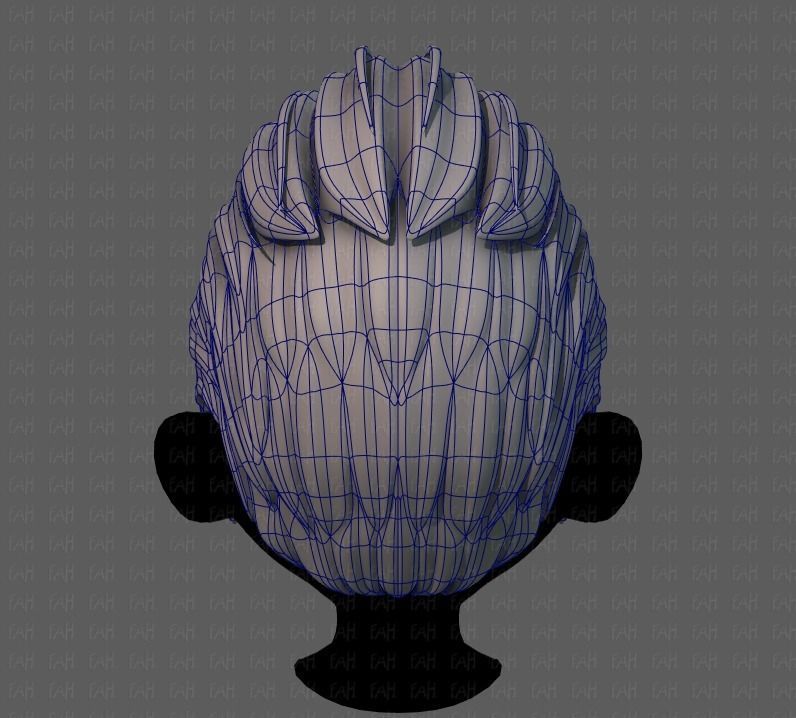 3D Hair style for boy V66 Low-poly 3D model_13