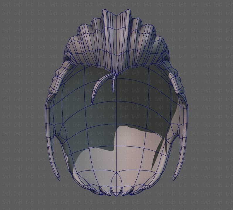 3D Hair style for boy V66 Low-poly 3D model_38