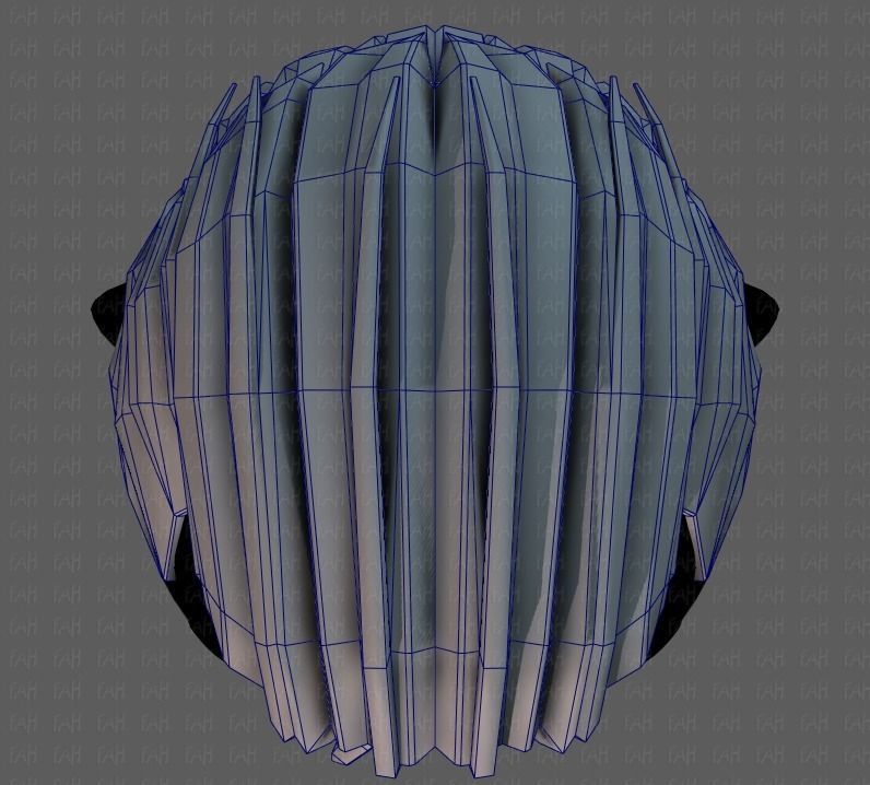 3D Hair style for boy V66 Low-poly 3D model_36