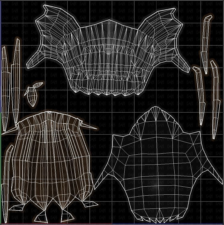 3D Hair style for boy V66 Low-poly 3D model_45