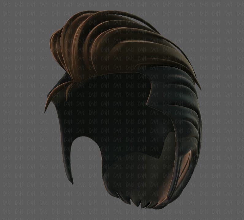 3D Hair style for boy V66 Low-poly 3D model_41