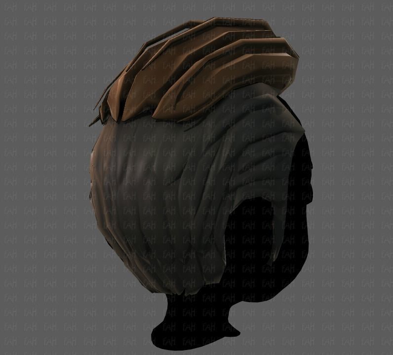 3D Hair style for boy V66 Low-poly 3D model_20