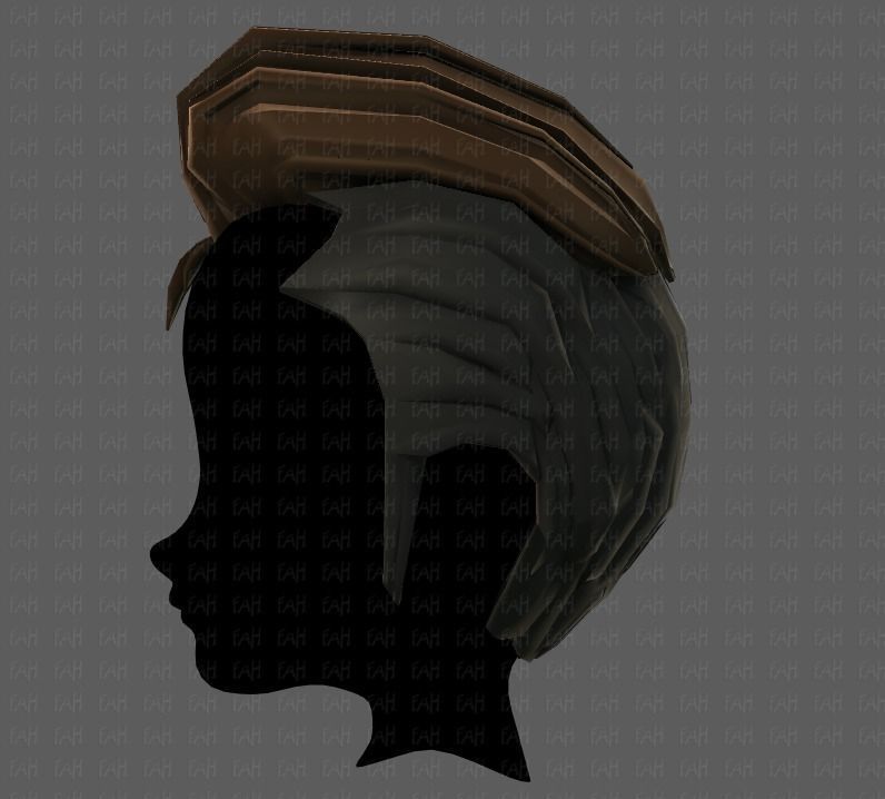3D Hair style for boy V66 Low-poly 3D model_23