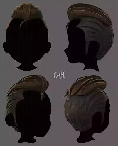 3D Hair style for boy V66