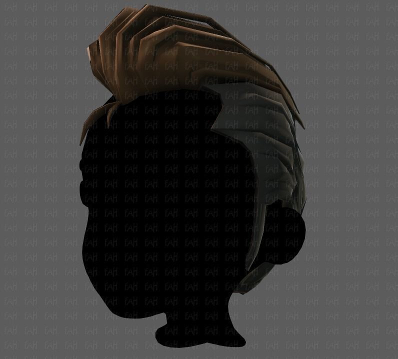3D Hair style for boy V66 Low-poly 3D model_24
