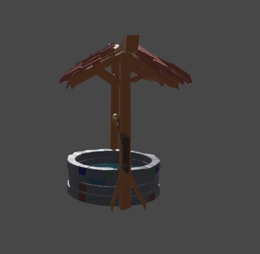 Medieval Well  3D model_8