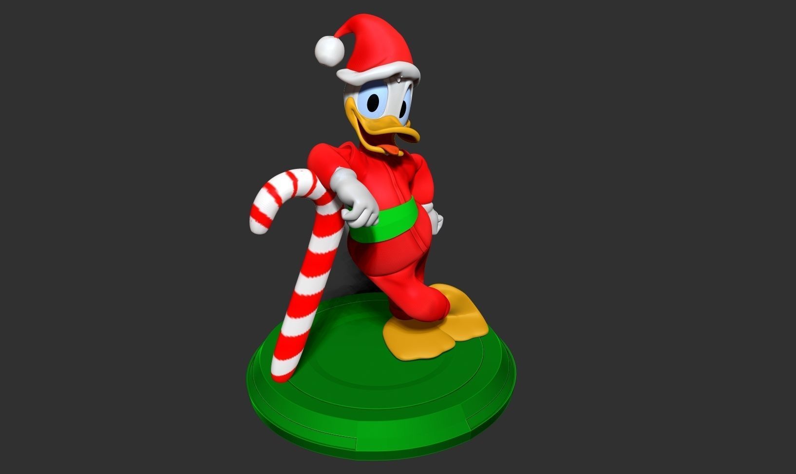 Donald Duck - Christmas 3D print model_13