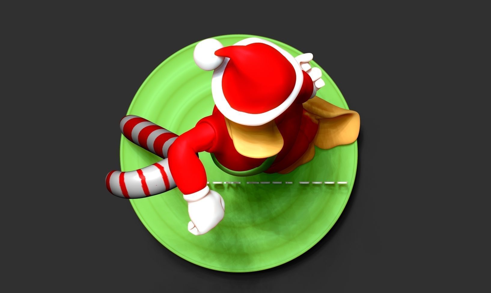 Donald Duck - Christmas 3D print model_17