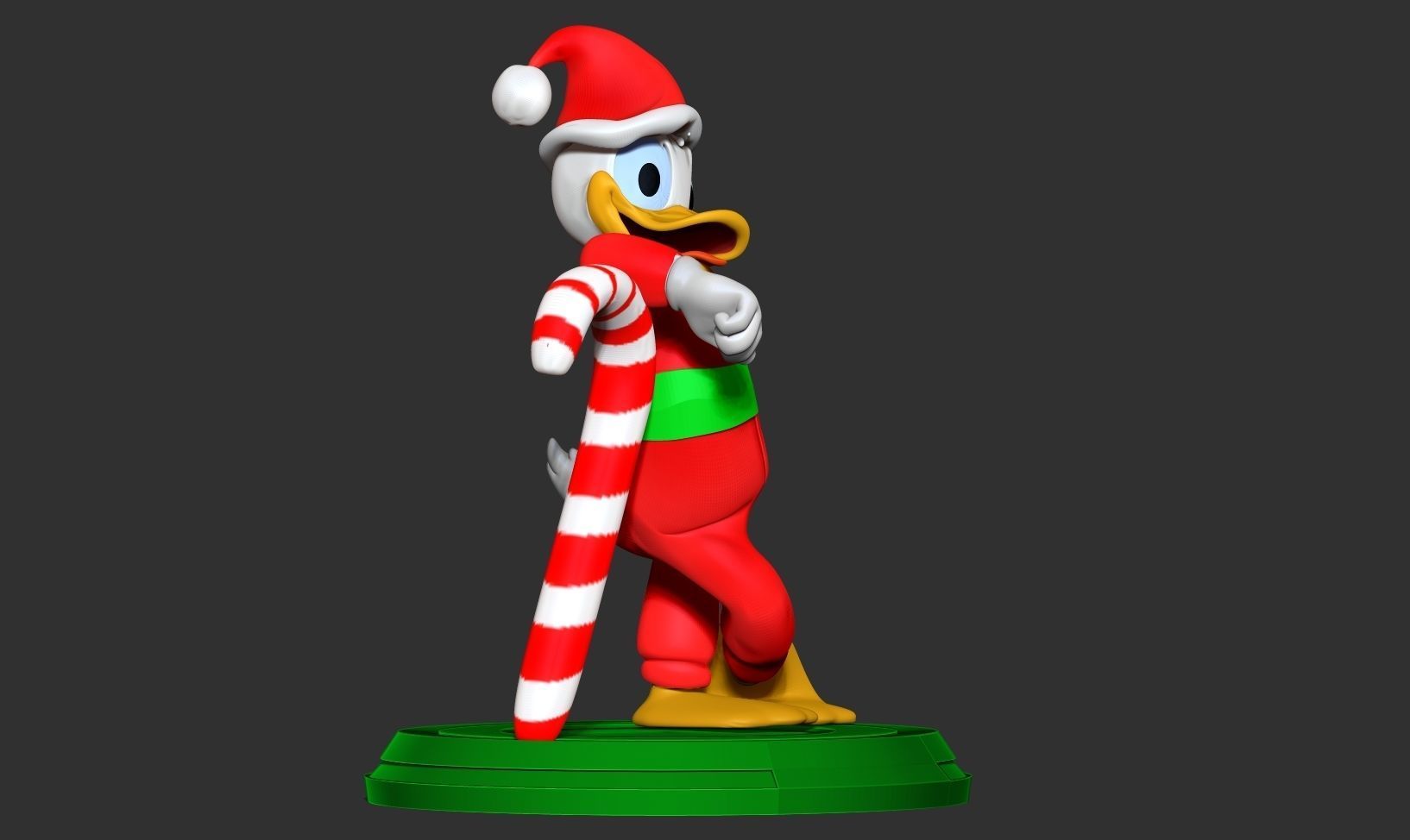 Donald Duck - Christmas 3D print model_11