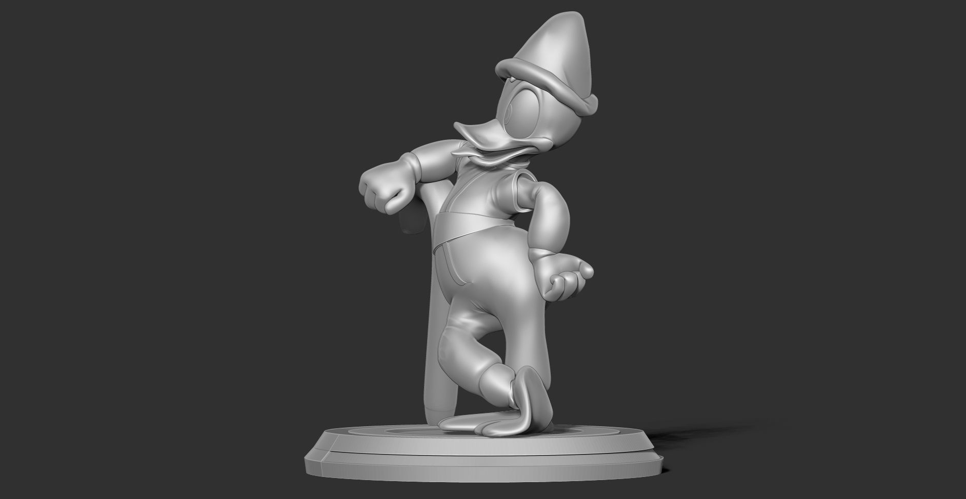 Donald Duck - Christmas 3D print model_10