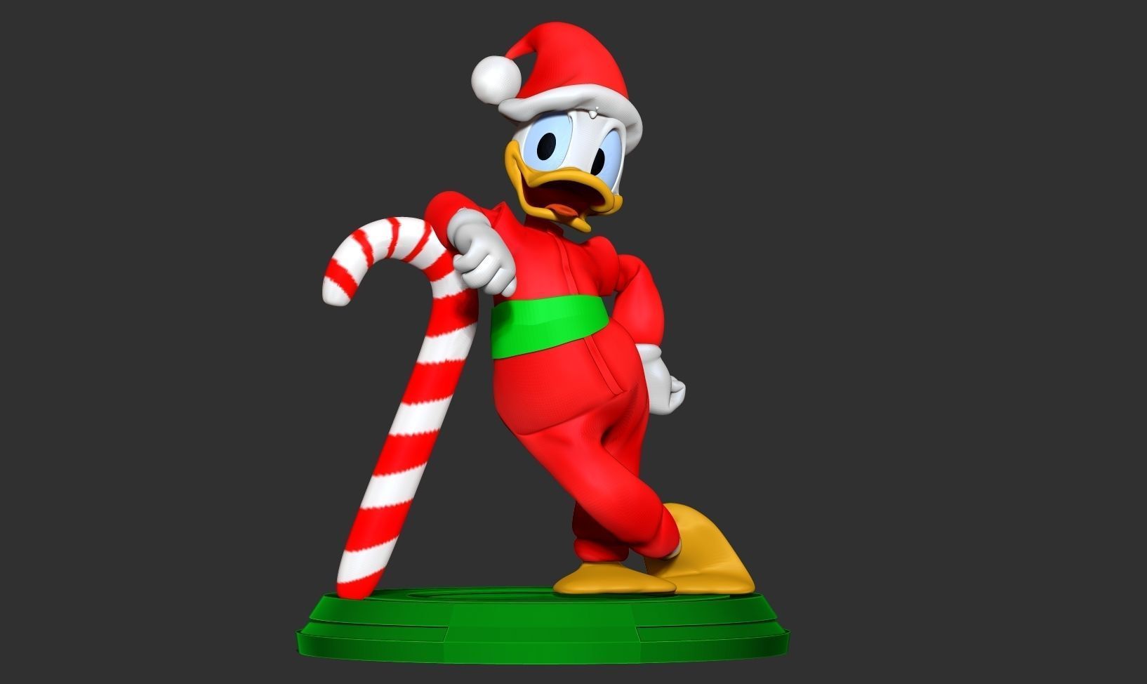 Donald Duck - Christmas 3D print model_7
