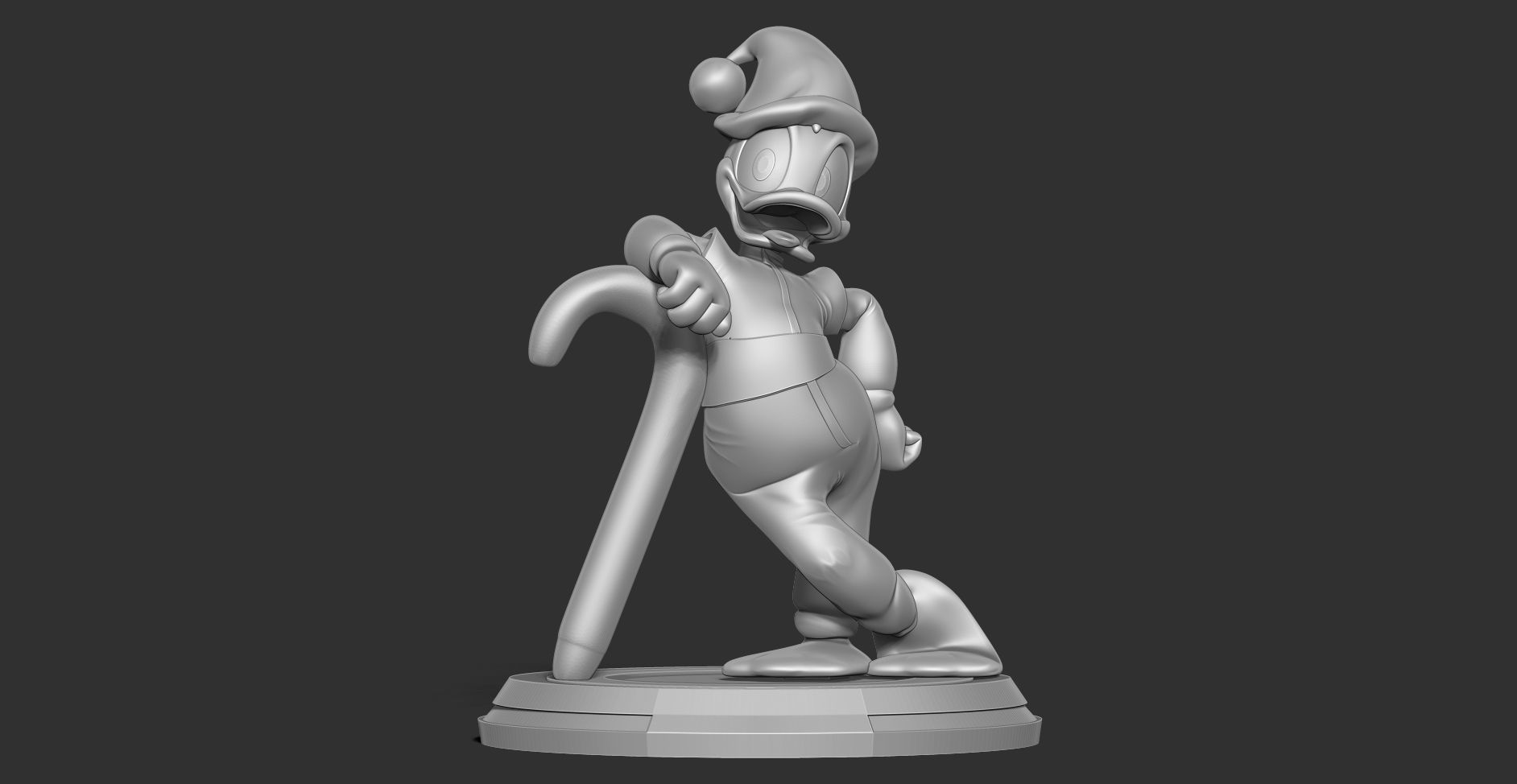 Donald Duck - Christmas 3D print model_8