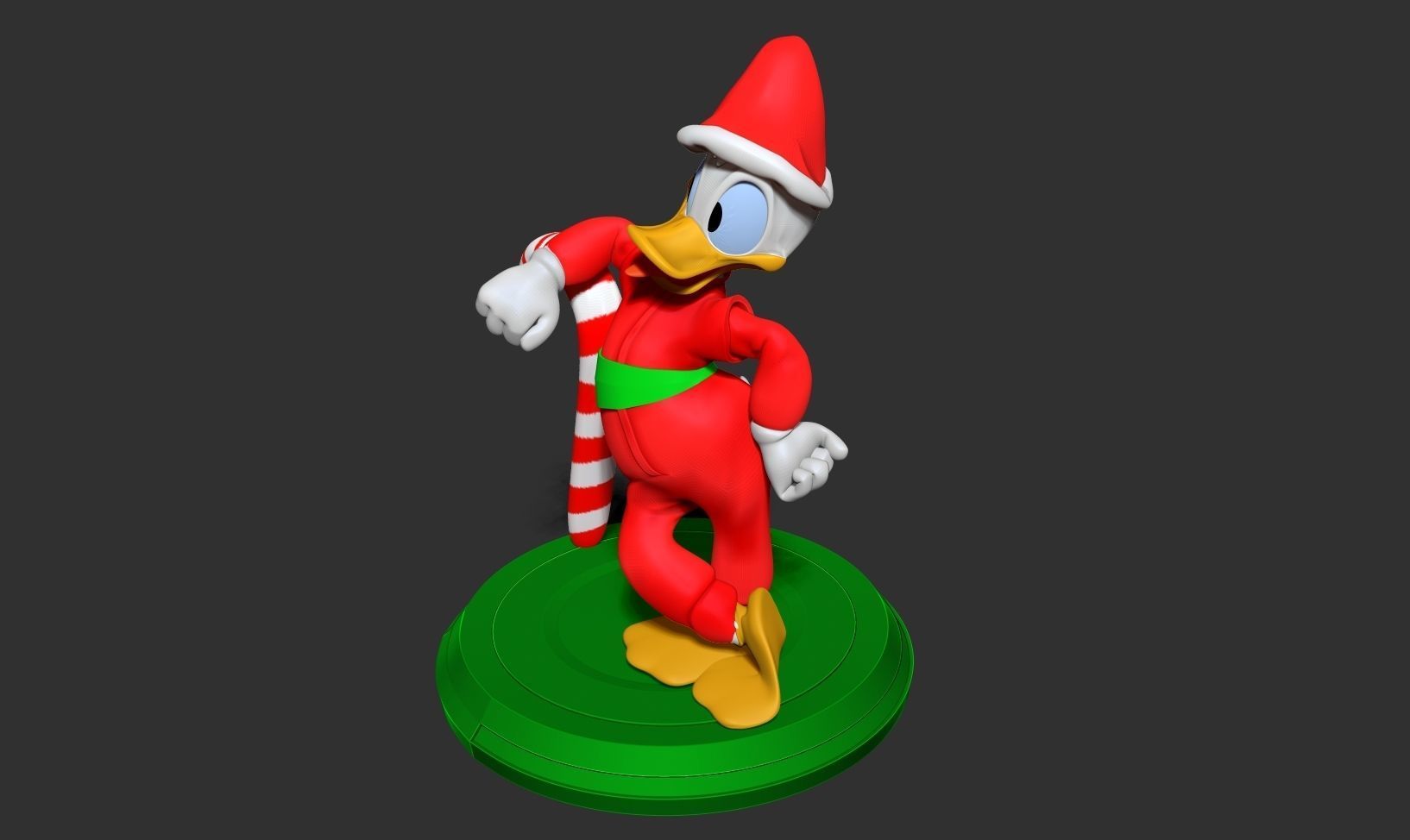 Donald Duck - Christmas 3D print model_15