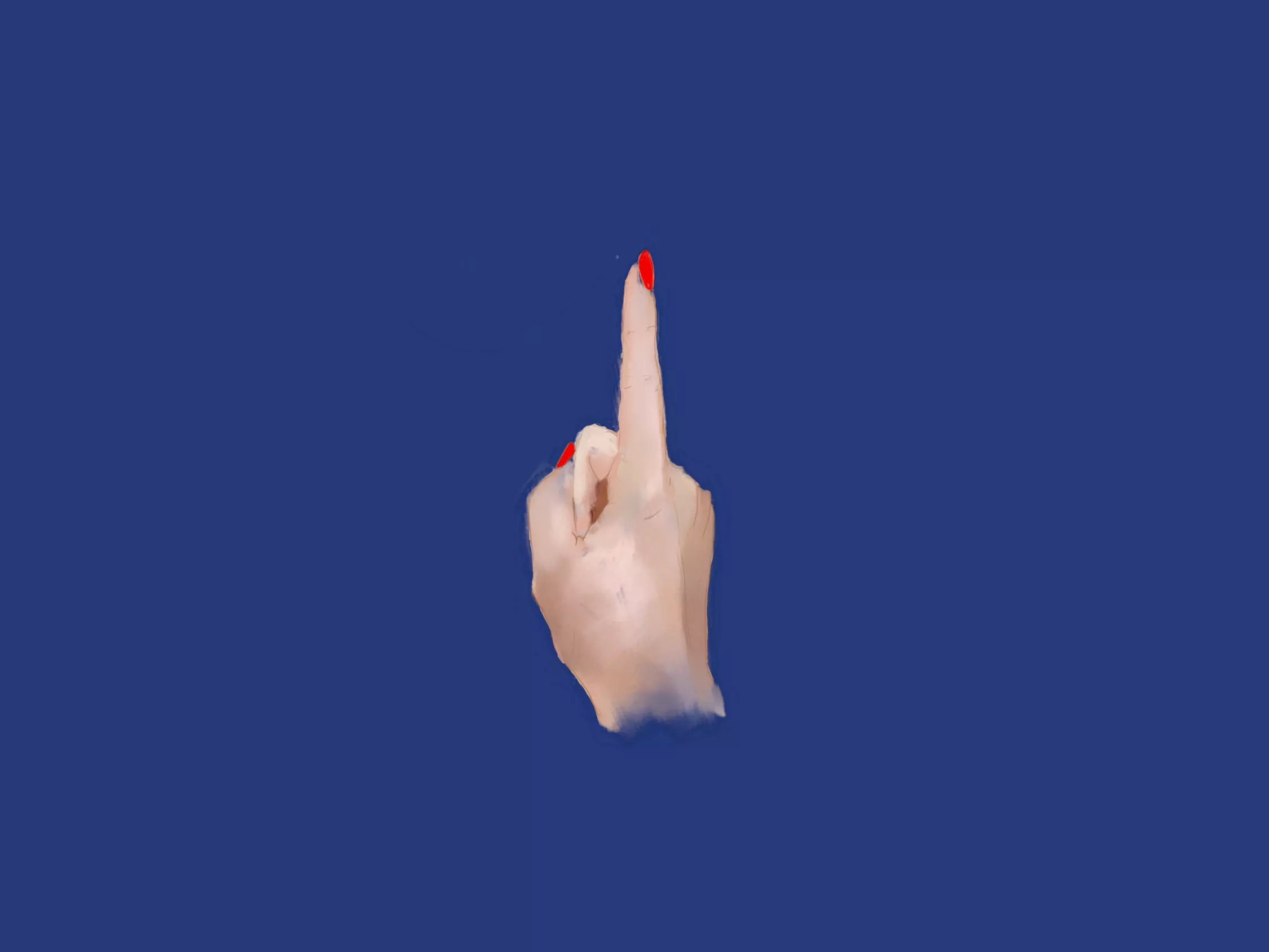 Skin coloured Realistic Human Hand Free 3D model