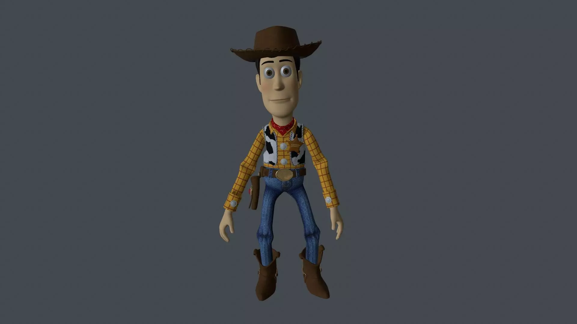 WUDY-006 Woody Animation Low-poly 3D model