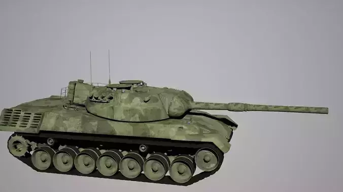 Leopard 1 army tank 3D model