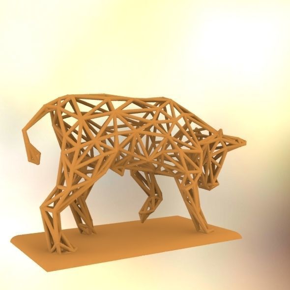 Raging bull 3D print model_28