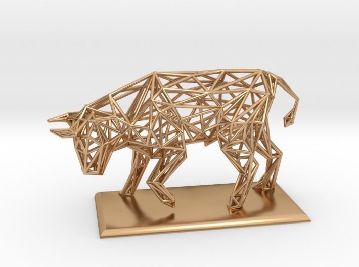 Raging bull 3D print model_17