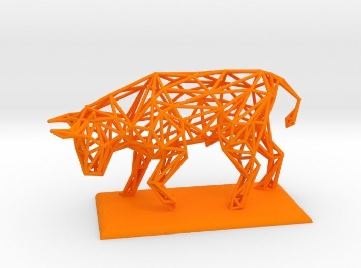 Raging bull 3D print model_16